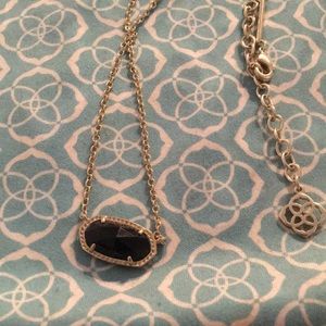 Kendra Scott Black/Gold Elisa Necklace